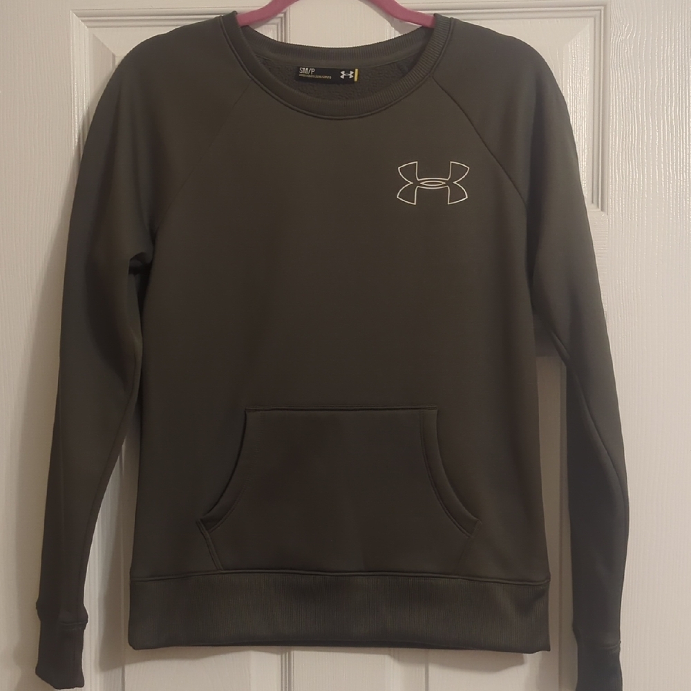 Under Armour Women's Olive Green Crewneck Sweatshirt